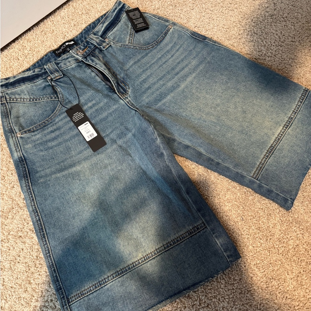 Denim Bermuda Shorts